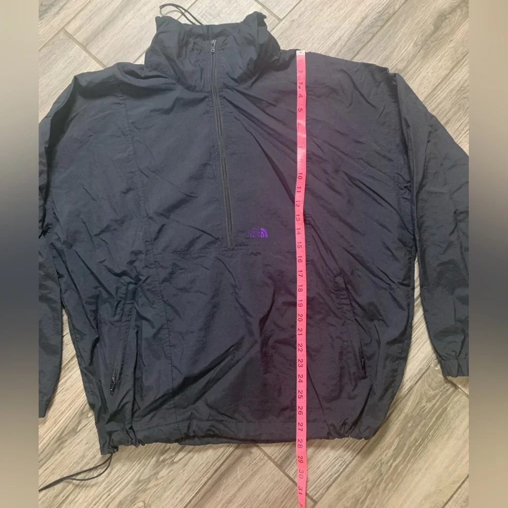 The North Face Vintage Windbreaker Black Half Zip Pullover Jacket Mens XL